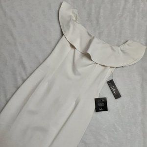 White Off-Shoulder Bodycon Dress